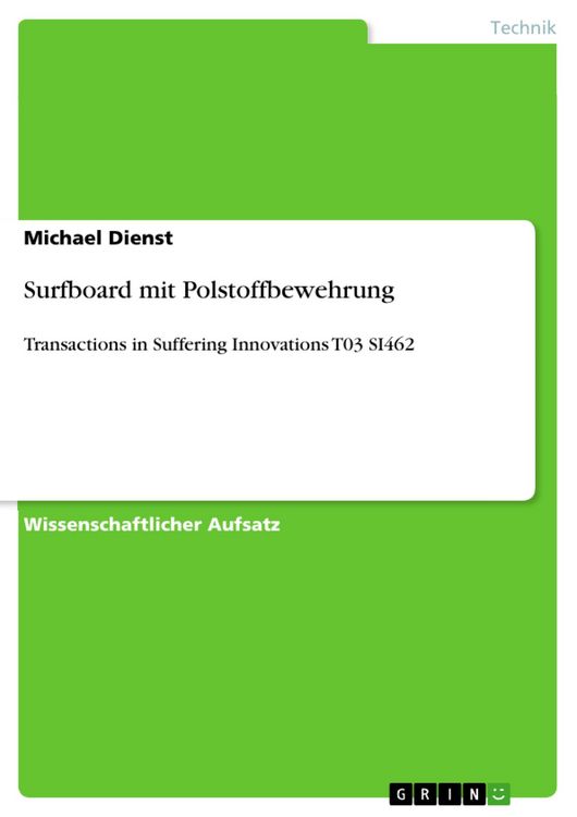 Produktbild: Surfboard mit Polstoffbewehrung