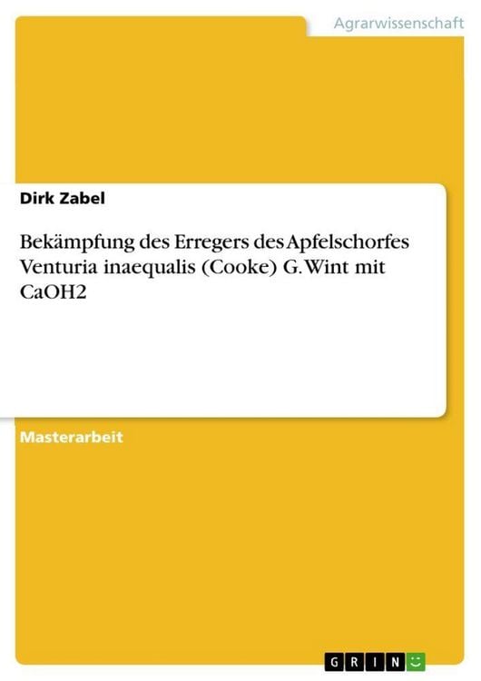 Produktbild: Bek&auml;mpfung des Erregers des Apfelschorfes Venturia inaequalis (Cooke) G. Wint mit CaOH2