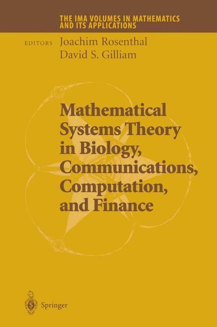 Produktbild: Mathematical Systems Theory in Biology, Communications, Computation and Finance