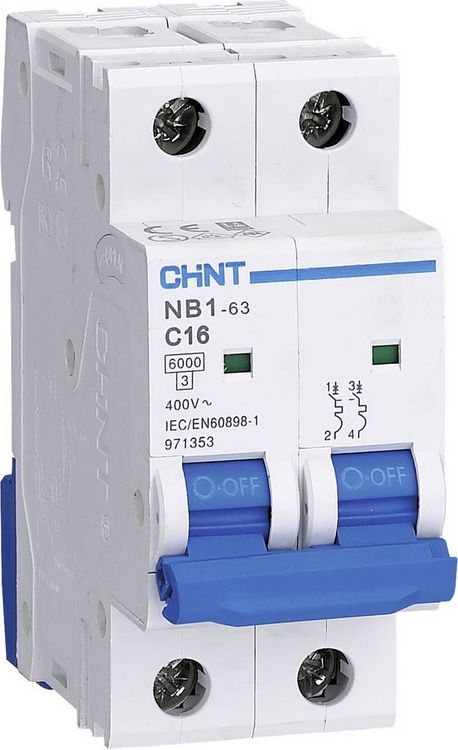 Produktbild: Chint 179644 NB1L Leitungsschutzschalter 2polig 16A