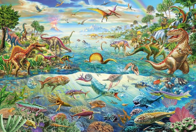 Produktbild: Entdecke die Dinosaurier, 200 Teile - Kinderpuzzle