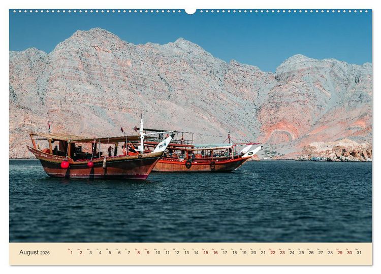 Produktbild: Musandam - Die omanische Exklave im geheimnisvollen Orient (hochwertiger Premium Wandkalender 2026 DIN A2 quer), Kunstdruck in Hochglanz