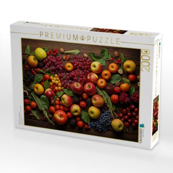 Produktbild: CALVENDO Puzzle Obst sch&ouml;n angeordnet | 2000 Teile Lege-Gr&ouml;&szlig;e 90x67cm Foto-Puzzle f&uuml;r gl&uuml;ckliche Stunden