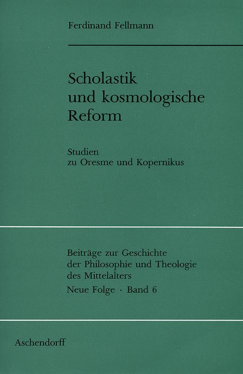 Produktbild: Scholastik und kosmologische Reform