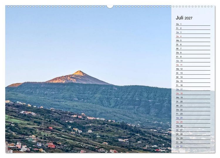 Produktbild: TENERIFFA - Zauberhafte Vulkaninsel (Wandkalender 2027 DIN A2 quer), CALVENDO Monatskalender