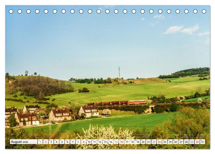 Produktbild: Reichsbahn in Color (Tischkalender 2026 DIN A5 quer), CALVENDO Monatskalender
