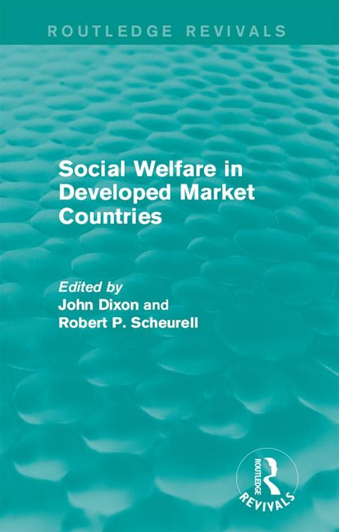 Produktbild: Social Welfare in Developed Market Countries