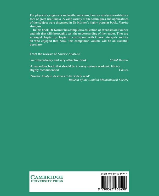 Produktbild: Exercises in Fourier Analysis