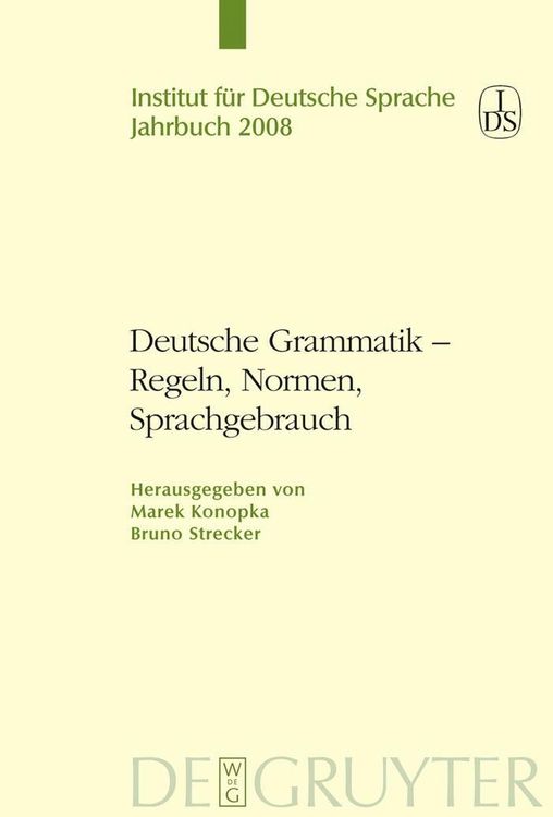 Produktbild: Deutsche Grammatik - Regeln, Normen, Sprachgebrauch