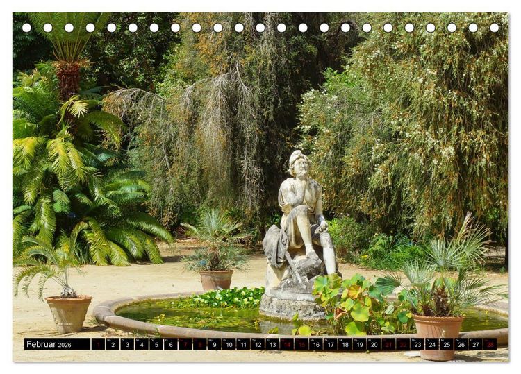 Produktbild: Botanischer Garten Palermo (Tischkalender 2026 DIN A5 quer), CALVENDO Monatskalender