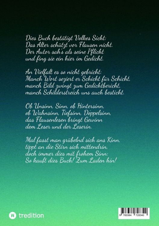 Produktbild: Neue Flausen im Dichterkopf