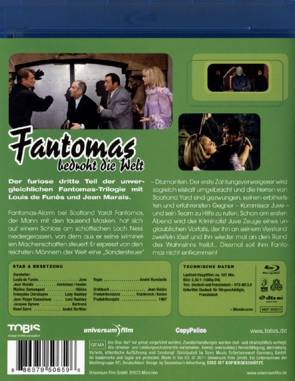 Produktbild: Fantomas bedroht die Welt
