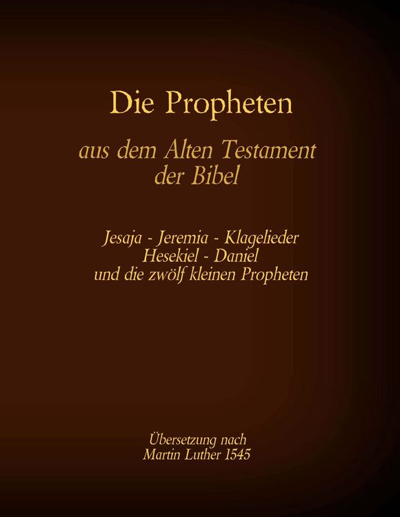 Produktbild: Die Propheten aus dem Alten Testament der Bibel