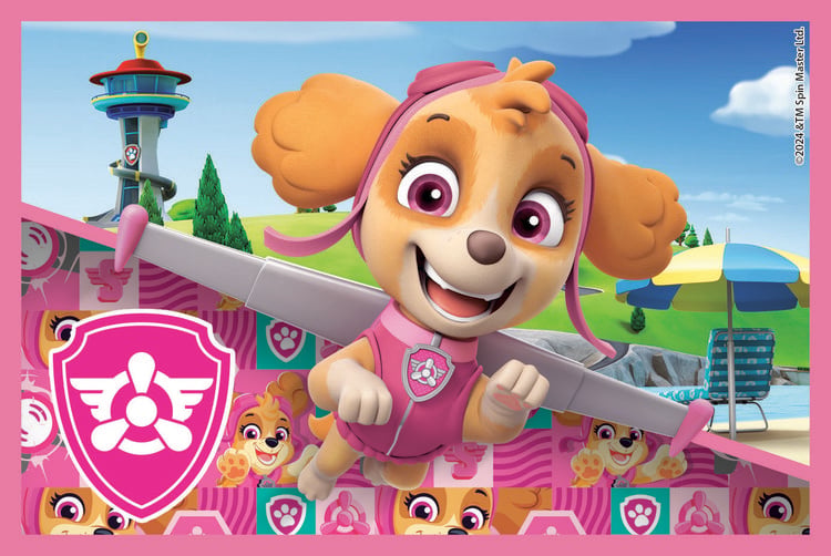 Produktbild: W&uuml;rfelpuzzle PAW PATROL 6 Teile