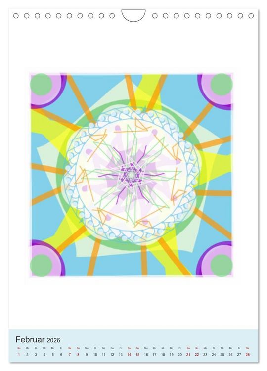 Produktbild: Transluzent-Mandalas (Wandkalender 2026 DIN A4 hoch), CALVENDO Monatskalender