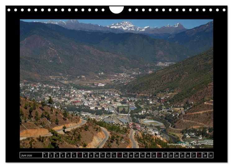 Produktbild: Bhutan Druk Yul 2026 (Wandkalender 2026 DIN A4 quer), CALVENDO Monatskalender