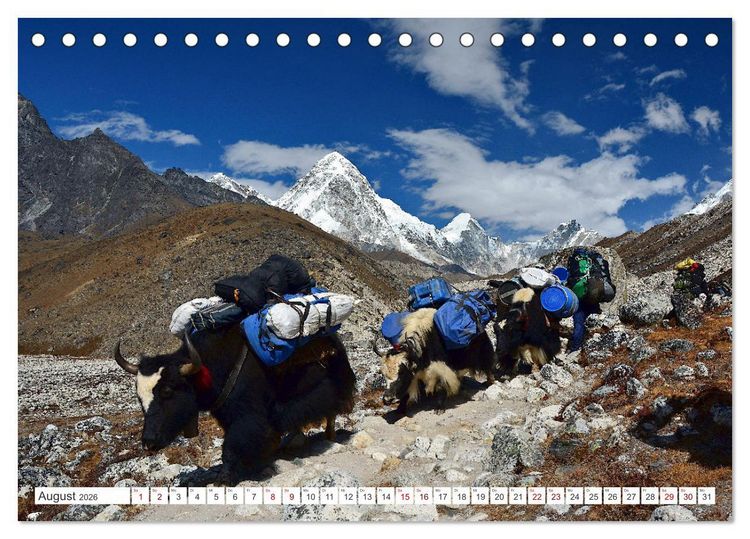 Produktbild: Im Reich des Sagarmatha (Tischkalender 2026 DIN A5 quer), CALVENDO Monatskalender