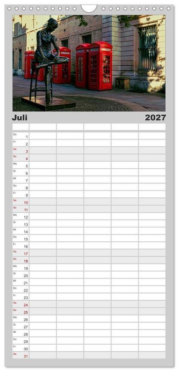 Produktbild: Familienplaner 2027 - Weltmetropole London mit 5 Spalten (Wandkalender, 21 x 45 cm) CALVENDO