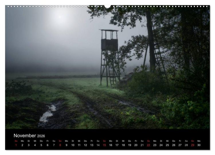 Produktbild: Kanzelkalender 2026 (Wandkalender 2026 DIN A2 quer), CALVENDO Monatskalender