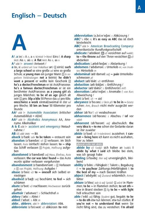 Produktbild: Langenscheidt Abitur-W&ouml;rterbuch Englisch Klausurausgabe