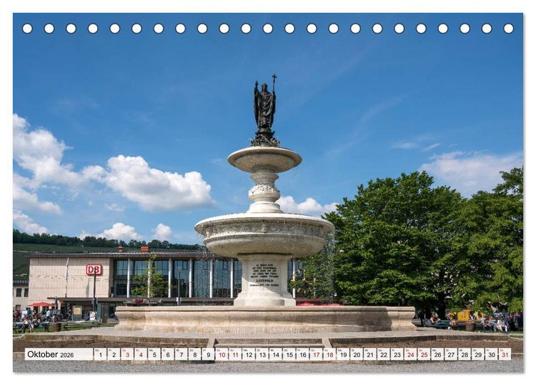 Produktbild: W&uuml;rzburg - Bayern (Tischkalender 2026 DIN A5 quer), CALVENDO Monatskalender