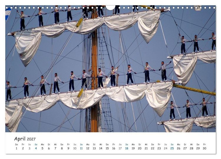 Produktbild: Mit Segel, Rah und Gaffel (Wandkalender 2027 DIN A3 quer), CALVENDO Monatskalender