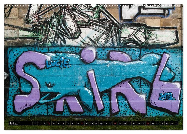 Produktbild: Streetart am Wiener Donaukanal (Wandkalender 2027 DIN A2 quer), CALVENDO Monatskalender