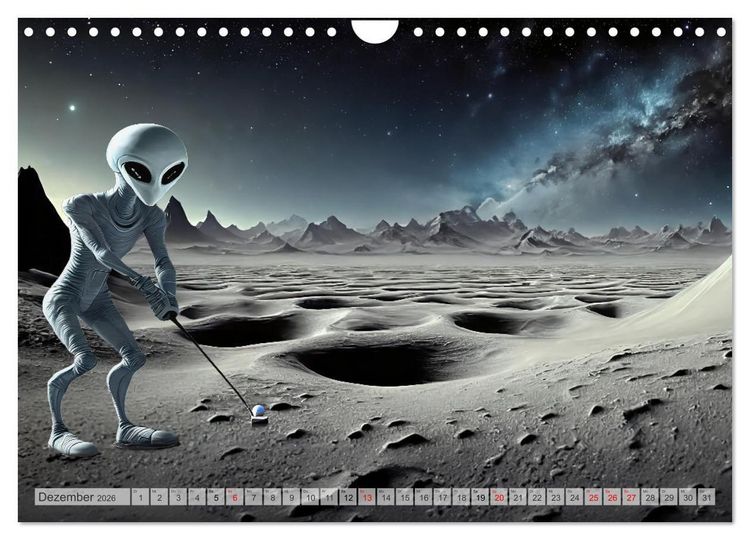 Produktbild: Aliens auf Tour (Wandkalender 2026 DIN A4 quer), CALVENDO Monatskalender