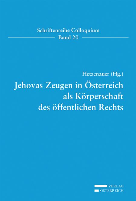 Produktbild: Jehovas Zeugen in &Ouml;sterreich als K&ouml;rperschaft des &ouml;ffentlichen Rechts