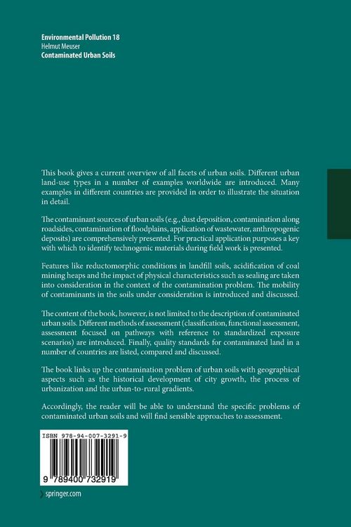 Produktbild: Contaminated Urban Soils
