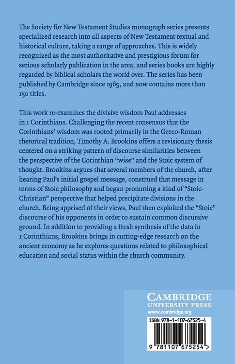 Produktbild: Corinthian Wisdom, Stoic Philosophy, and the Ancient Economy
