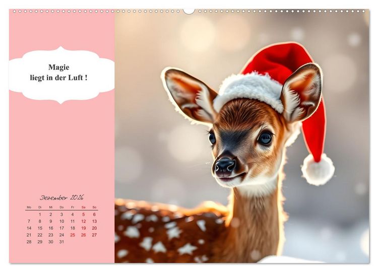 Produktbild: Tierische Herzensbrecher - Charmante Tiere mit ihren Botschaften (Wandkalender 2026 DIN A2 quer), CALVENDO Monatskalender