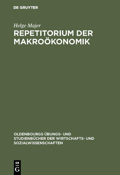 Produktbild: Repetitorium der Makro&ouml;konomik