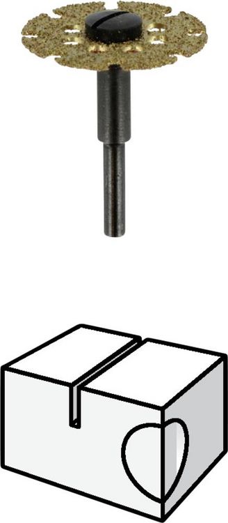 Produktbild: Dremel 542 2615054265 Trennscheibe gerade 25.4mm 1 St. Holz
