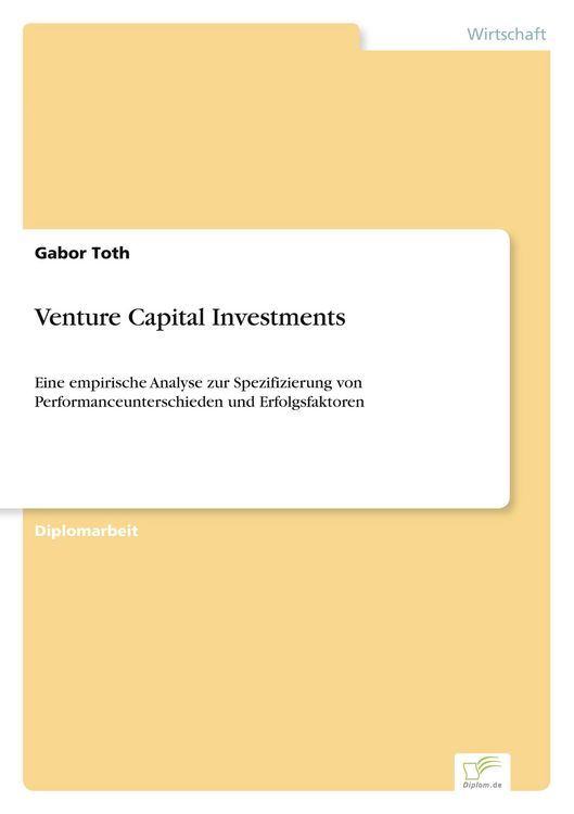 Produktbild: Venture Capital Investments