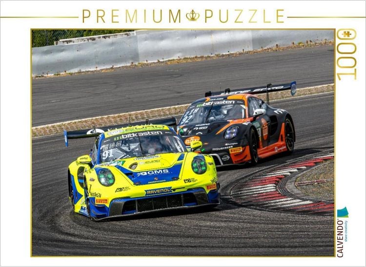 Produktbild: CALVENDO Puzzle Team Joos by RACEmotion, Huber Racing / Porsche 911 GT3 R | 1000 Teile Lege-Gr&ouml;&szlig;e 64x48cm Foto-Puzzle f&uuml;r gl&uuml;ckliche Stunden