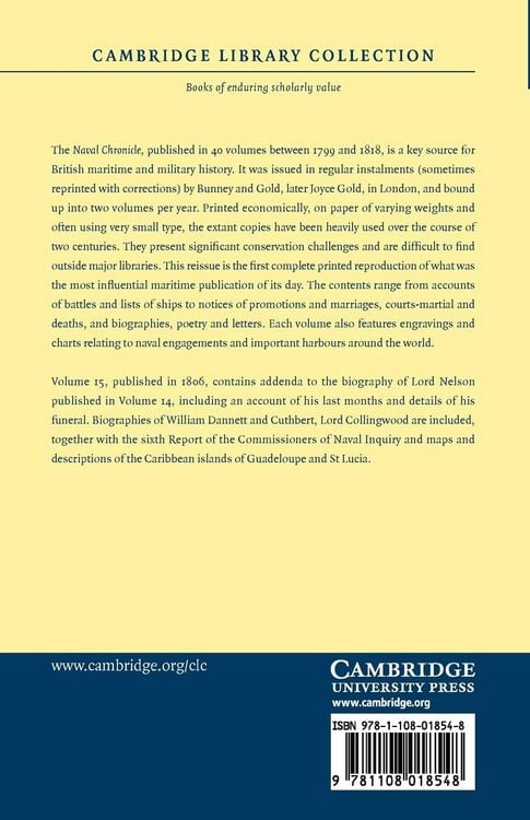 Produktbild: The Naval Chronicle - Volume 15