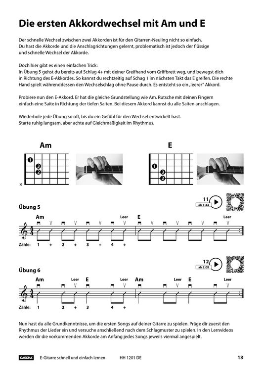 Produktbild: E-Gitarre - Schnell und einfach lernen (mit QR-Codes)