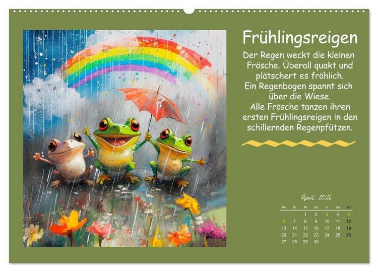 Produktbild: Kleine Tiere - Lustige Abenteuer (Wandkalender 2026 DIN A2 quer), CALVENDO Monatskalender