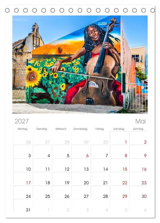 Produktbild: Tischplaner 2027 - W&auml;nde sprechen B&auml;nde (A5 Tischkalender zum Aufstellen) CALVENDO