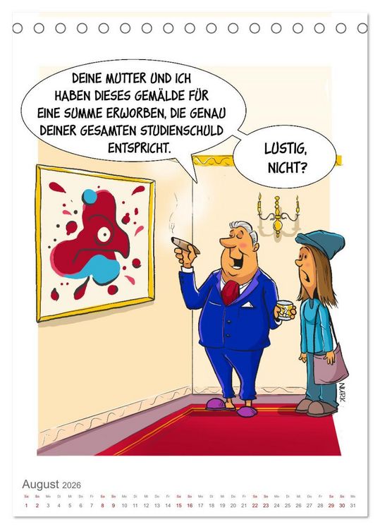 Produktbild: Okay, Boomer - Cartoons (Tischkalender 2026 DIN A5 hoch), CALVENDO Monatskalender
