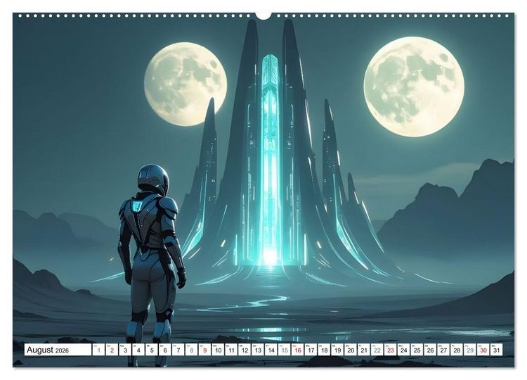 Produktbild: Universum der Tr&auml;ume (hochwertiger Premium Wandkalender 2026 DIN A2 quer), Kunstdruck in Hochglanz