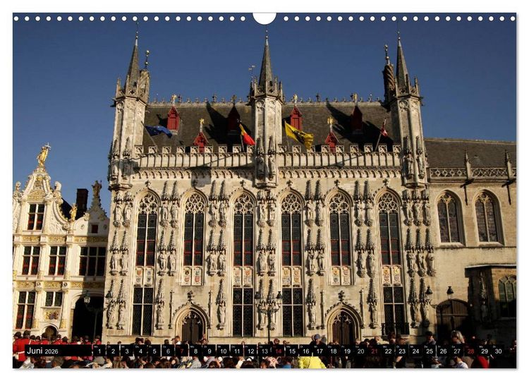 Produktbild: Br&uuml;gge - Belgien (Wandkalender 2026 DIN A3 quer), CALVENDO Monatskalender