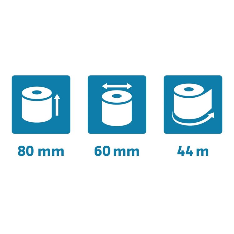Produktbild: Exacompta Thermorollen SC &Oslash;80x60mm 52g/m&sup2; Kern &Oslash;12mm 44m 10 St&uuml;ck