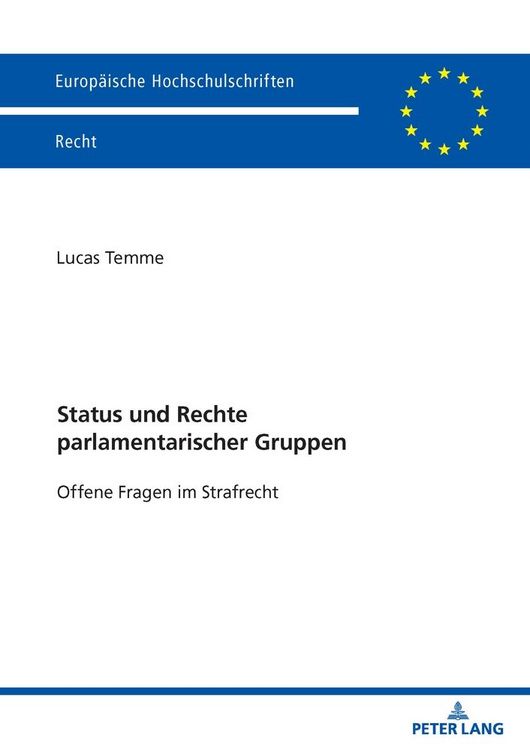 Produktbild: Status und Rechte parlamentarischer Gruppen
