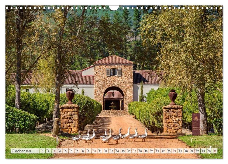 Produktbild: Weing&uuml;ter S&uuml;dafrikas, Weinarchitektur zwischen Tradition und Moderne (Wandkalender 2027 DIN A3 quer), CALVENDO Monatskalender