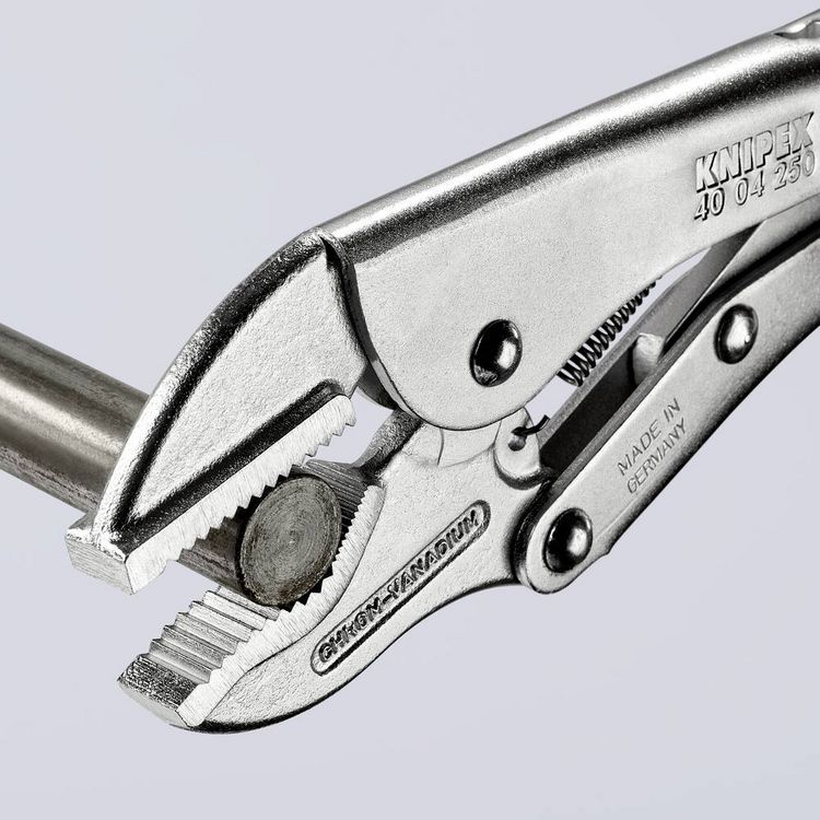 Produktbild: Knipex 40 04 250 Gripzange Gerade mit Prismenaussparung 0 - 35mm 250mm