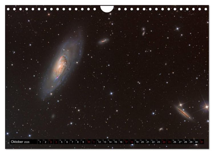 Produktbild: Galaxien des Nordhimmels (Wandkalender 2026 DIN A4 quer), CALVENDO Monatskalender