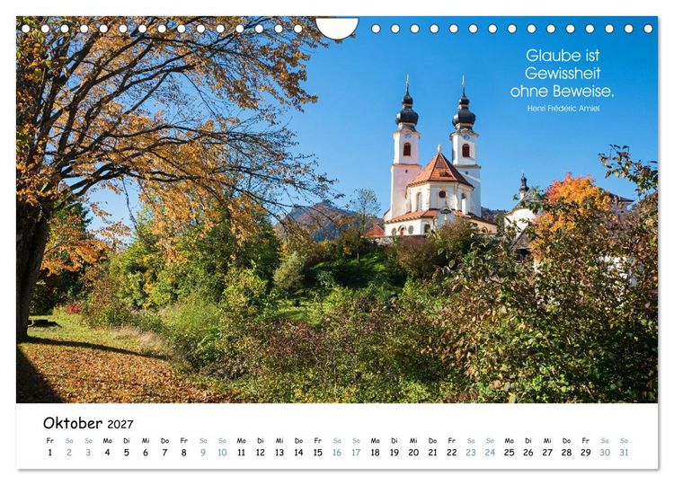 Produktbild: Christliche Bildpoesie 2027 (Wandkalender 2027 DIN A4 quer), CALVENDO Monatskalender