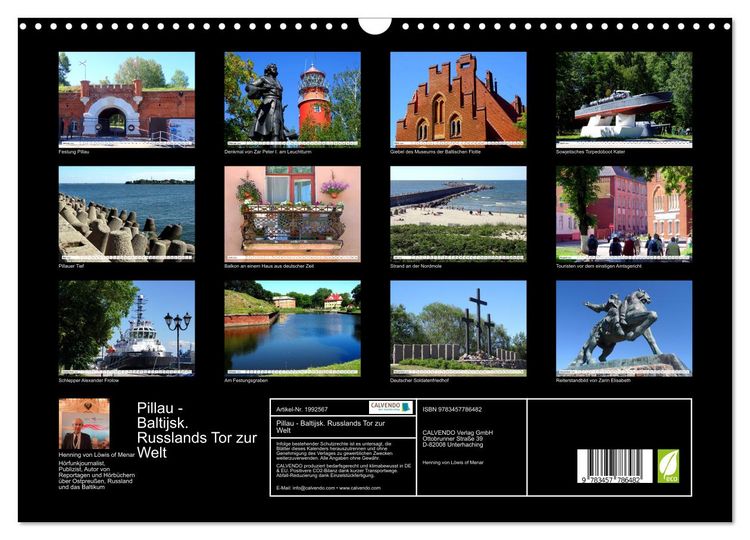 Produktbild: Pillau - Baltijsk. Russlands Tor zur Welt (Wandkalender 2026 DIN A3 quer), CALVENDO Monatskalender